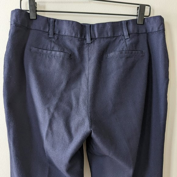 Tory Burch Navy Wool Ankle Length Dress Pants - Picture 4 of 9